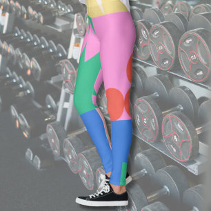 Leggings Formes Géométriques Abstraites