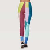 Leggings Formes géométriques Abstraites Motif textile | (Dos)
