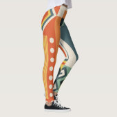Leggings Formes géométriques, arrière - plan simple plat. (Droite)