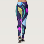Leggings Formes géométriques de style Memphis (Dos)