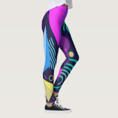 Leggings Formes géométriques de style Memphis (Droite)