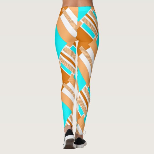 Leggings Formes géométriques découpées en papier (Dos)