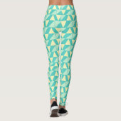Leggings Formes géométriques en Turquoise et Jaune (Dos)