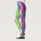 Leggings Formes géométriques modernes Motif arc-en-ciel (Gauche)
