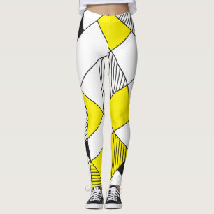 Leggings Formes géométriques : Motif minimaliste sans coutu