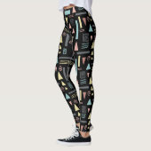 Leggings Formes géométriques noir motif (Gauche)