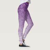 Leggings Formes géométriques Ombre violet Mini carreaux (Droite)