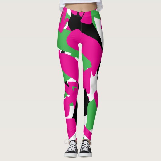 Leggings Formes modernes Abstraites (Devant)