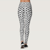 Leggings Formes morphiques 120322 - Noir sur blanc (Dos)