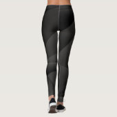 Leggings Formes noires abstraites (Dos)