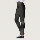 Leggings Formes noires abstraites (Gauche)