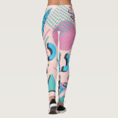 Leggings Formes Pastel Chic Retro (Dos)