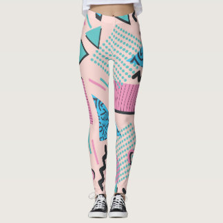 Leggings Formes Pastel Chic Retro