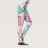 Leggings Formes Pastel Chic Retro (Droite)