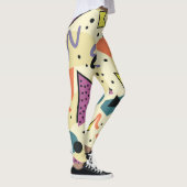 Leggings Formes rétro Memphis nostalgiques (Droite)