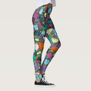 Leggings Formes très colorées et abstraites art 11