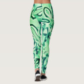 Leggings Formes vert courbé d'acrylique, quelques teintes m (Dos)