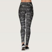 Leggings Formules et numéros mathématiques Gym Workout Yoga (Dos)