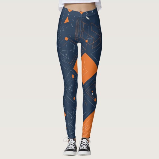 Leggings Formules et symboles (Devant)