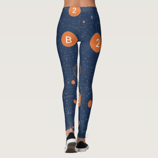 Leggings Formules mathématiques (Dos)