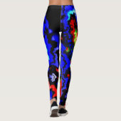 Leggings Fou Abstrait Mandlebrot (Dos)