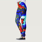 Leggings Fou Abstrait Mandlebrot (Gauche)