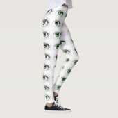 Leggings fou unique eyball bleu vert drôle halloween (Droite)