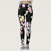 Leggings Fouillis de crânes sucrés (Devant)