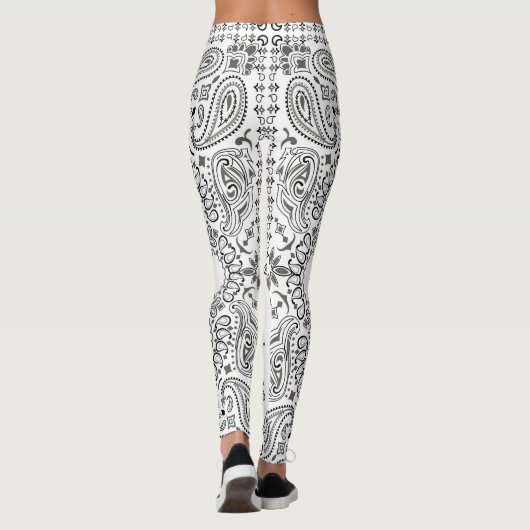 Leggings Foulard blanc (Dos)