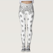 Leggings Foulard blanc (Devant)