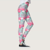 Leggings Foule rose et blanche des Flamants roses (Droite)