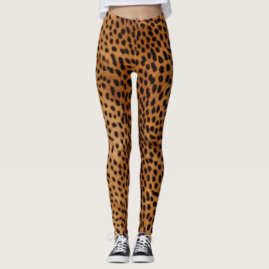 Leggings Fourrure animale Cheetah (Devant)