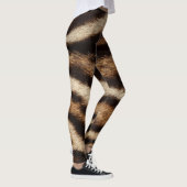 Leggings Fourrure de léopard nuageuse, motif exotique. (Droite)