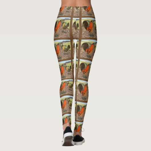 Leggings Fowl de jeu sur la ferme (Dos)