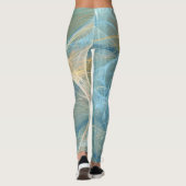 Leggings Fractage Abstrait Whisper 3D (Dos)