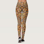 Leggings Fractage des tons d'automne (Dos)