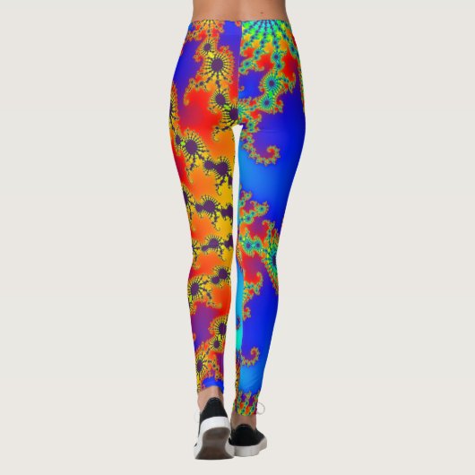 Leggings Fractal coloré 120717 (Dos)