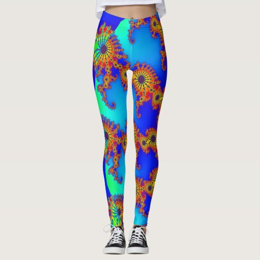 Leggings Fractal coloré 120717 (Devant)