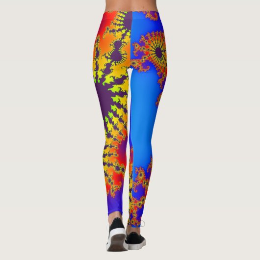 Leggings Fractal coloré 120717(02) (Dos)