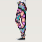 Leggings Fractal Mandala Floral Psychedelic (Gauche)
