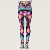 Leggings Fractal Mandala Floral Psychedelic (Devant)