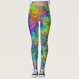 Leggings Fractale arc-en-ciel