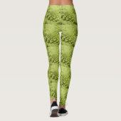 Leggings Fractale de chou vert (Dos)
