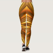 Leggings fractale dorée (Dos)