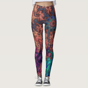 Leggings Fractale du ton de bijoux