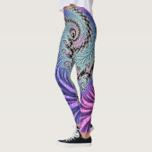 Leggings Fractale en spirale funky (Gauche)