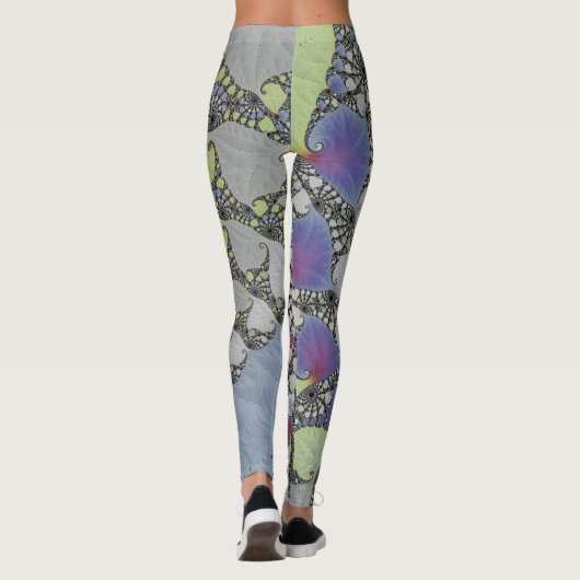Leggings Fractale feuilles (Dos)