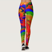 Leggings Fractale multicolore brillant (Dos)