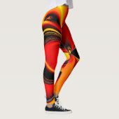 Leggings Fractale Orange Fury (Droite)