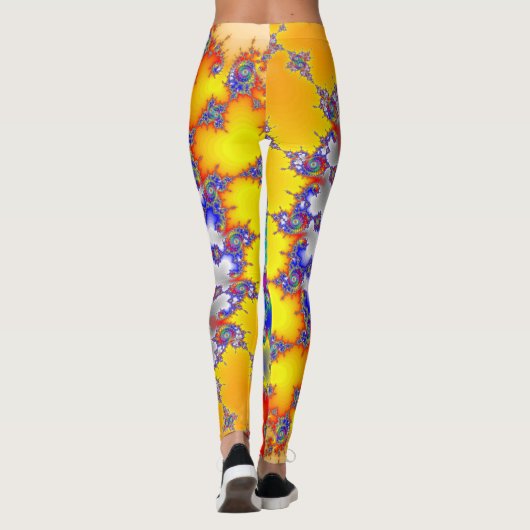 Leggings Fractale psychédélique (Dos)